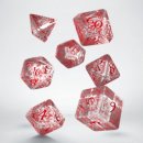 Elvish Translucent & Red Dice Set (7)
