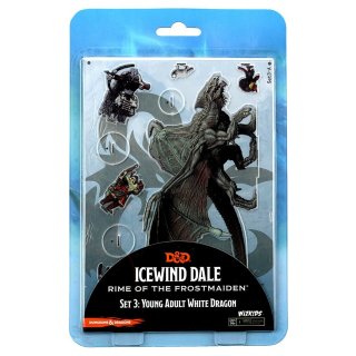 D&D Icewind Dale Rime of the Frostmaiden 2D Young Adult White Dragon (EN)