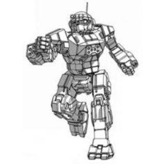 BattleTech Miniatures: Commando COM-2D Mech 25 Tons TRO Succession Wars