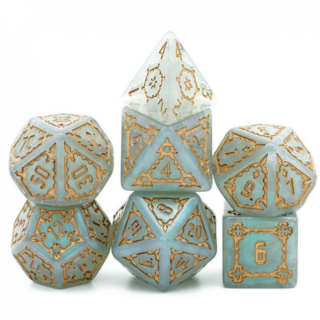 Huge Gray Castle RPG Dice Set 25mm (7)