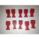 10 Red Goblet Token Set