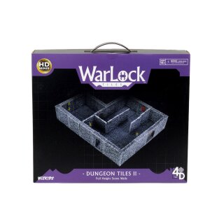 WarLock Tiles: Dungeon Tiles II Full Height Stone Walls